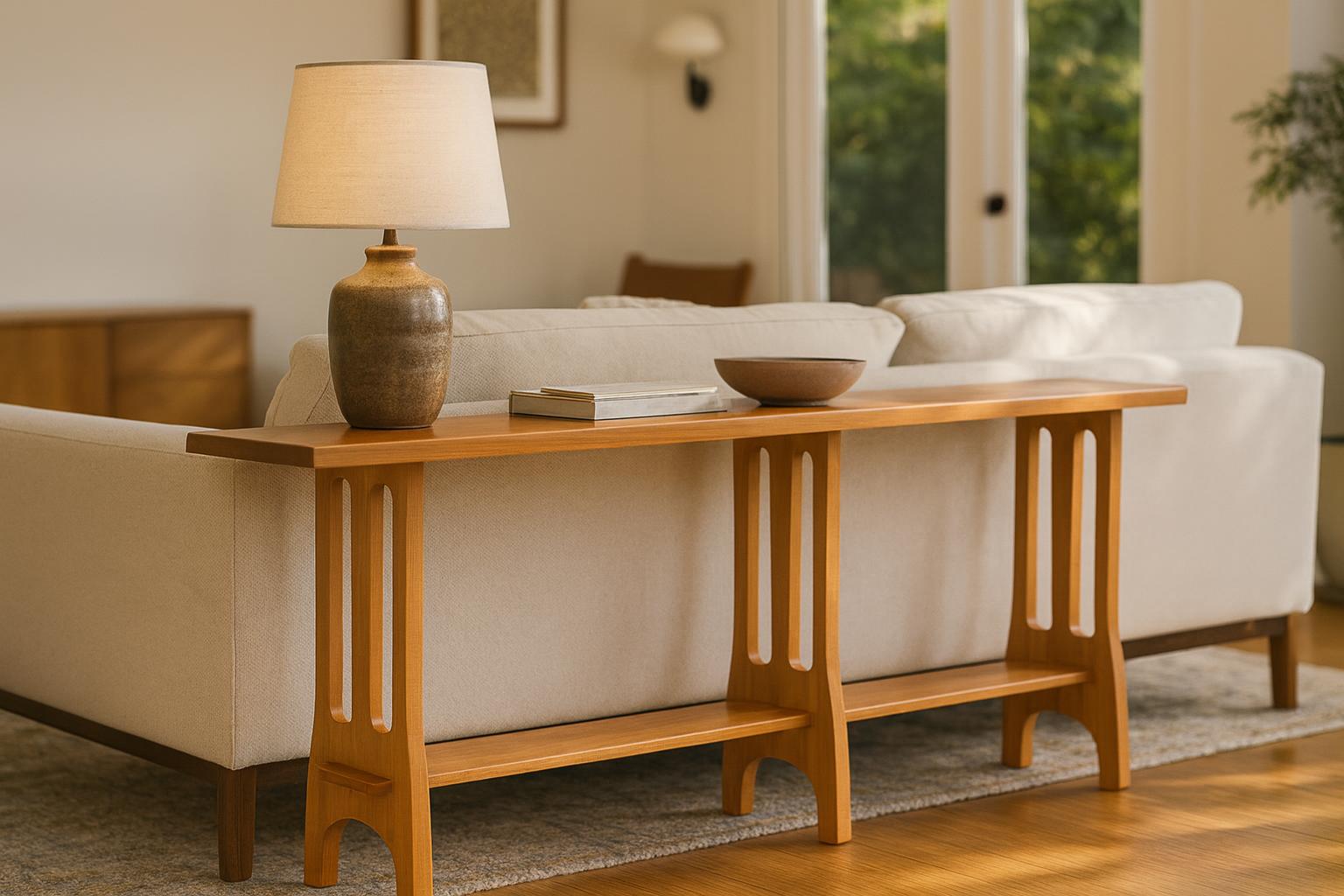 Cherry console table