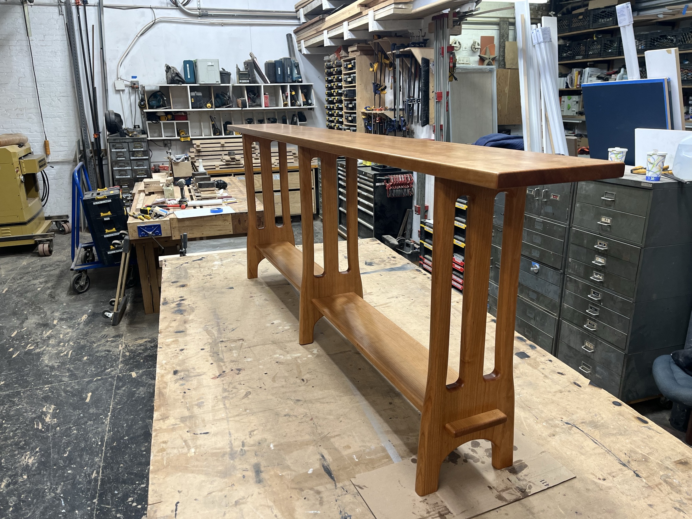 Cherry console table