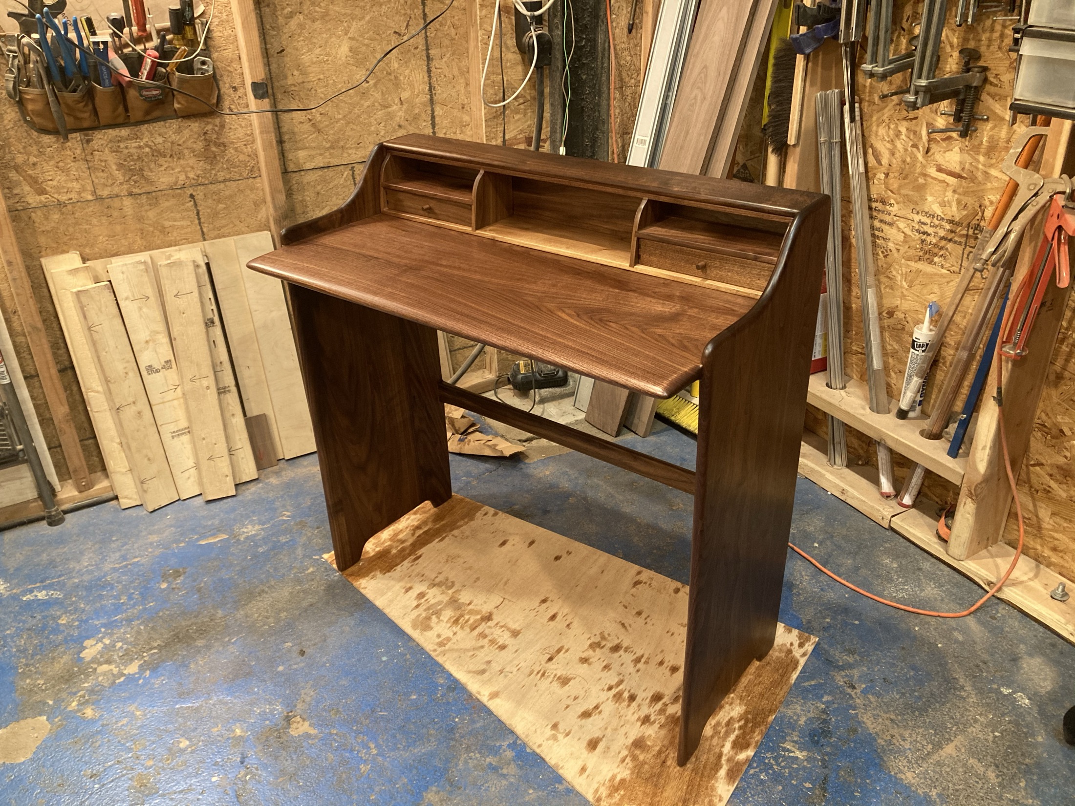 Walnut writing desk